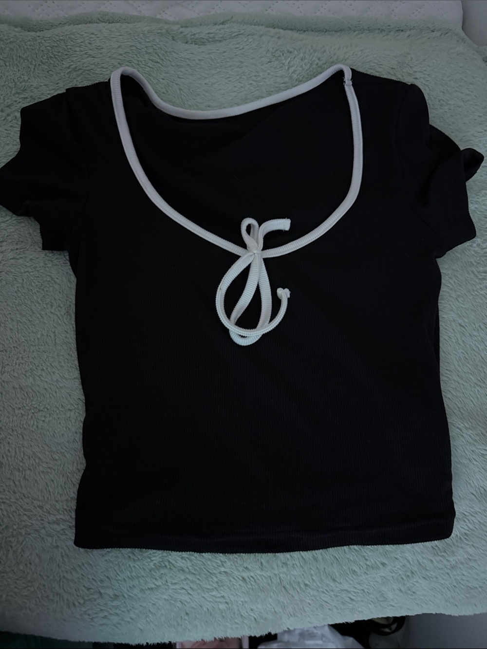 Black crop top